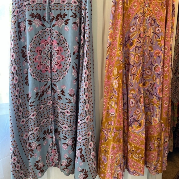 Spell And The Gypsy Pandora Long Skirt In Aquarium Blue SIZE SMALL - Picture 6 of 15